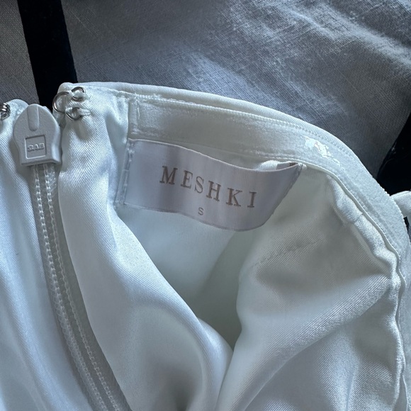 Meshki White Satin Dress - Picture 8 of 9